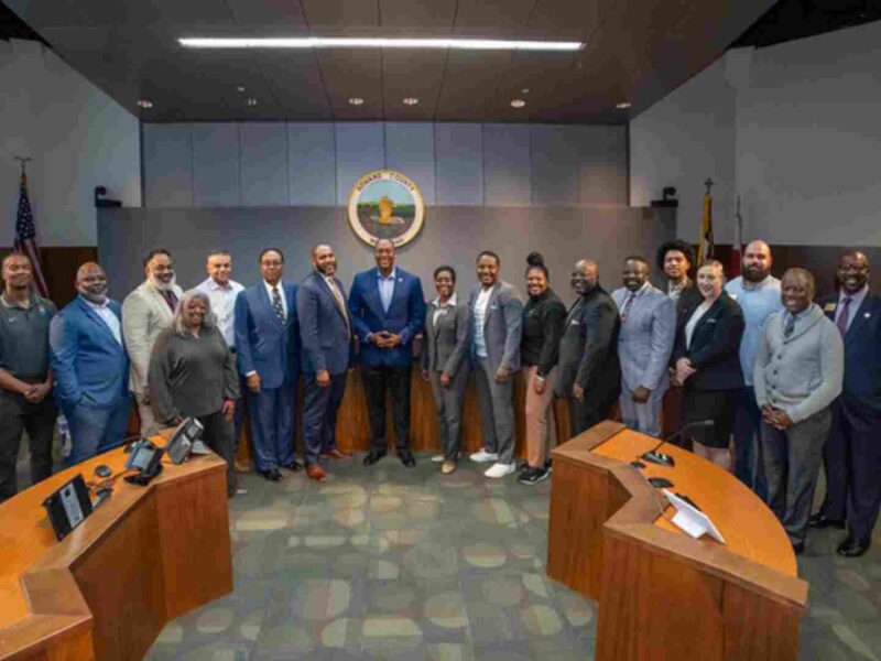 Members of Howard County's YES! Council together in the county council chambers